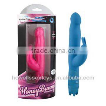 Sillicone 10 Mode Dildo Rabbit Vibrator Sex Toys