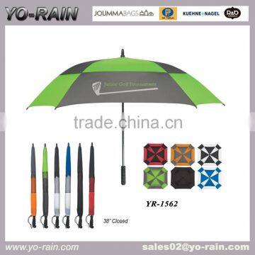 Brand ODM and OEM High Quality Straight Rain Auto Open Windproof Promotional Golf Umbrella