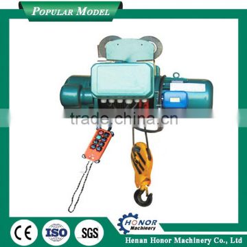 Running Type Electric Hoist Wire Rope Electric Hoists 7.5ton Wire Rope Mini Electric Hoist