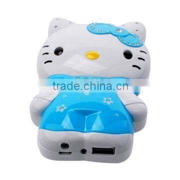 Shenzhen factory hot sale portable mini cute 8400mAh Hello Kitty Power Bank