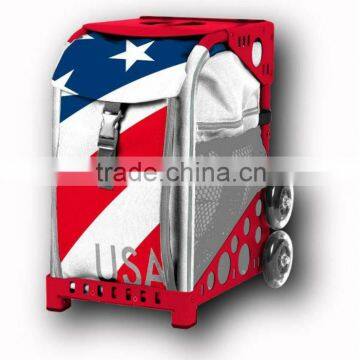 Trolley US flag pet bag