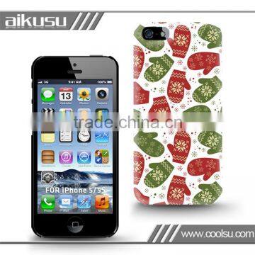 2013 for iphone 5s plastic case with Christmas design