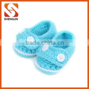 Latest Design Newborn Crochet Baby Girls Shoes photo-3