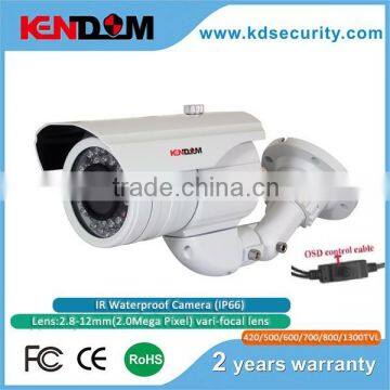 Kendom Latest Top 10 CCTV Cameras SONY CCD Sensor Security Camera 700TVL WDR Function CCTV Camera 2.8-12mm Vari-focal lens