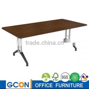 Office Desk Modern Meeting Table With Nickle Metal Legs photo-3