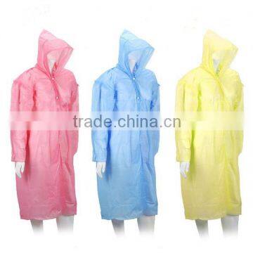 hooded emergency promotional pe poncho without button