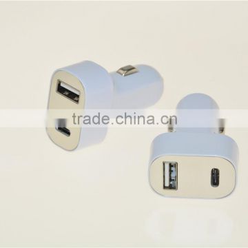 2 Ports Multi Charger Type C Car Charger