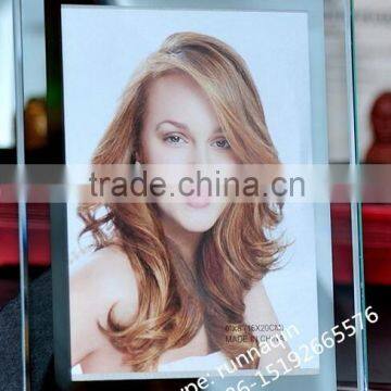 Wholesale crystal bevel glass mirror photo frame glass picture frame