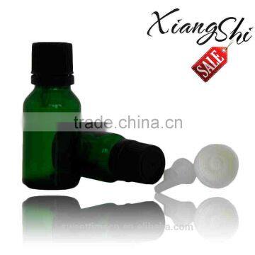 essential oil green bottle 10ml with security cap