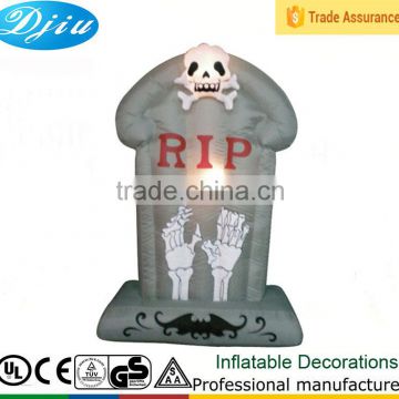 DJ-207 Inflatable Halloween Tombstone Decoration Outdoor Lawn Air Blown Lighted Scary