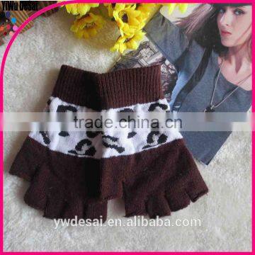 adult boy girl fancy pattern glove without finger