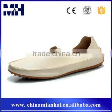 White Soft Sole Doug Loafer Driving Casual Men Shoes Genuine Leather