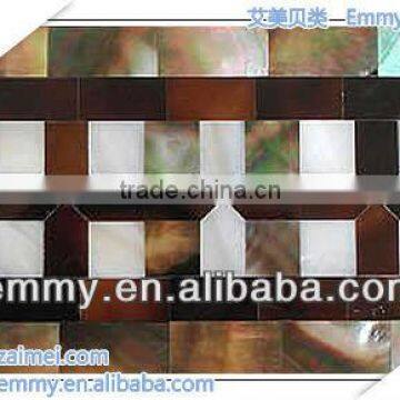 Seashell mosaic tiles interior wall decorative material