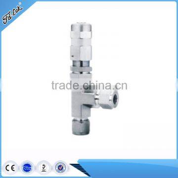 SS safety relief valve, safety relief valve swagelok type