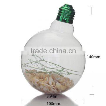 Clear Fillable Bulb Shaped Hanging Christmas Decoration Ornaments-Size:100x140mm