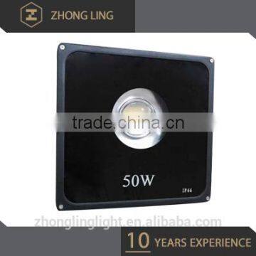 High Efficiency Isolated Driver cob led flood light with lens 50w