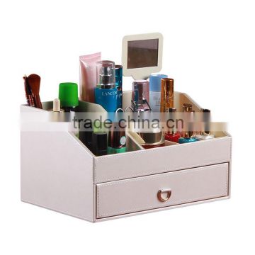 With a mirror cosmetic storage bo girl dresser special cleansing skin jewelry bo large storage bo