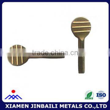 Yellow zinc plated stainless steel thumb fastening bolts