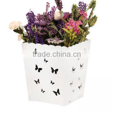 hot selling products wooden effect plastic flower plant pot