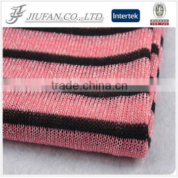 Jiufan Textile polyester rayon lurex knitted fancy fabric