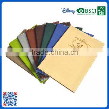 Cheap brown paper craft fancy notebook with oem logo for school or office