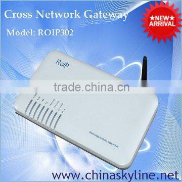 Cross-Network Gateway,RoIP-302M(Radio over IP) voip gateway