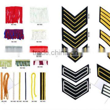 Uniform Chevrons | Shoulder Ranks | Fringes | Lanyards