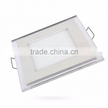 square glass led panel light