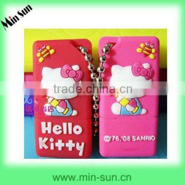 High quality silicone cartoon mobile chain/key chain