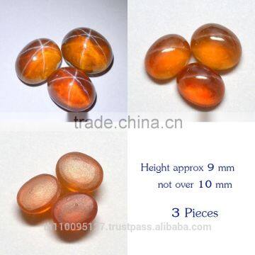 120.20 Ct Orange Star Sapphire 6 Rays Lab Created Stone