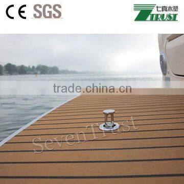 PVC flooring roll synthetic marine decking teak decking