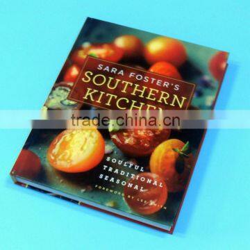 New design glossy picture recipe book printing with UV lamination