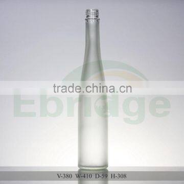 380ml clear round glass ice wine bottle