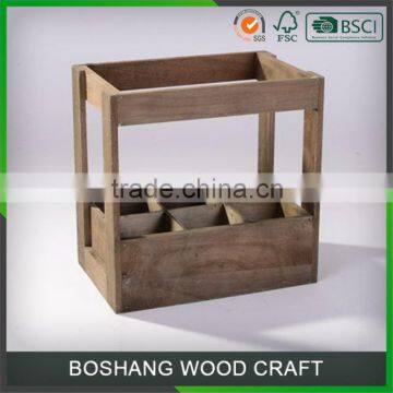 Rectangular Wooden Wine Bottles Boxes Packaging For Sale photo-6