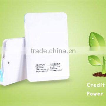 credit card 2600mah power bank for nikon d3200 battery grip