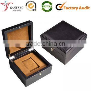 China manufacturer making wholesale high quality hinged empty watch packaging box