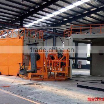 Rotomolding Machine to produce plastic tanks