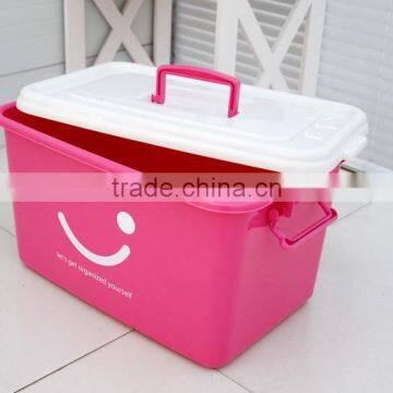 colorful household plastic storage with high quality, low price