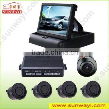 OEM manufature car monitor mini camera 4.3 inch bluetooth and MP5 rear parking sensor