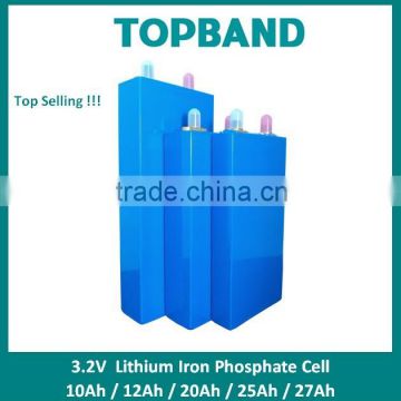 Top Salling!! !TOPBAND new nano 3.2V prismatic lithium iron phosphate cell 27ah 25ah 20ah 12ah 10ah for energy storage