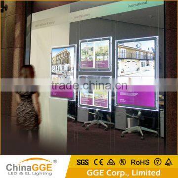 LED Ultra Slim Advertising Crystal Acryilc Light Box Frame Display Acrylic Ultra Slim LED Illuminated Light Box photo-5