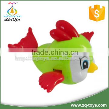 Plastic cartoon pull line toy bird with light