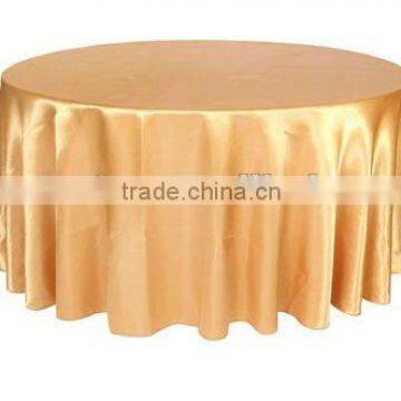 Gold Satin square table cloth/table linen for weddings