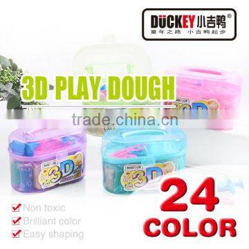 Non toxic 24 colored DIY play dough