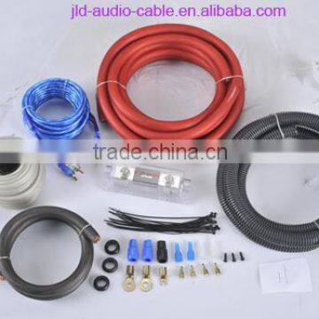OGa Copper / CCA conductor car audio amp wiring kits with factory price