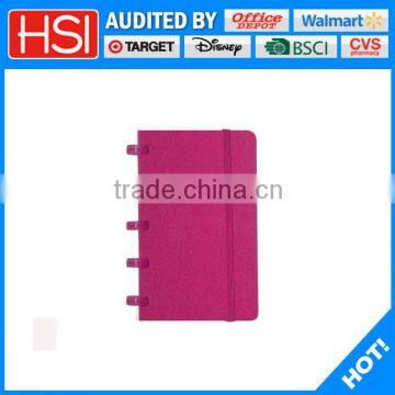 useful portable notebook plastic ring notebook