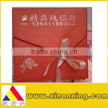 custom red paper box for jewelry