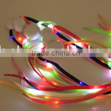 2016 Fashionable LED Light up Shoe Laces Colorful Shining Dancing Shoe Laces for Wholesale photo-5