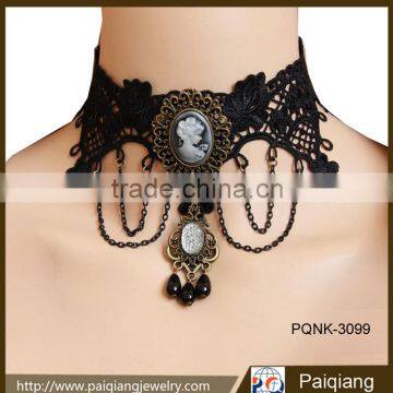 Vintage steampunk party holiday beauty women vampire victorian choker collar necklace