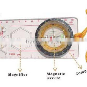 Manufacturing Map Measure Compass, Plastic Transparent Compass For Sale